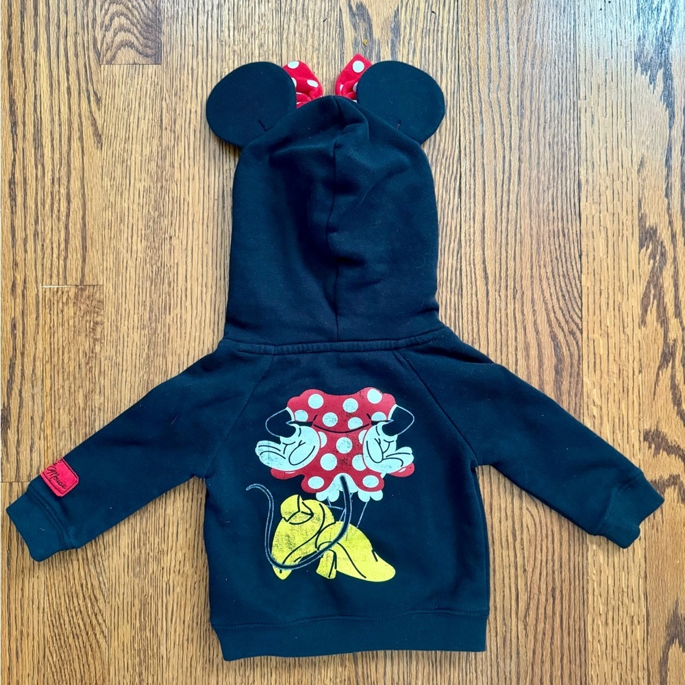 Authentic Disney Parks Minnie Mouse Pullover Hoodie (12m) - Picture 2 of 6